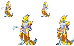 alpha_channel animated anthro balls casetermk claws cum digimon digimon_(species) ejaculation erection fur humanoid_penis male male_only masturbation orgasm penile_masturbation penis pixel_art renamon simple_background solo tongue tongue_out transparent_background