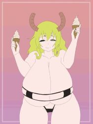 1girls 2d 2d_animation 3:4 animated big_breasts bikini bouncing_breasts breasts breasts_bigger_than_head different_eye_color dragon_girl female female_only heterochromia horn huge_breasts ice_cream light-skinned_female light_skin long_hair miss_kobayashi's_dragon_maid monster_girl no_sound quetzalcoatl_(dragon_maid) shorter_than_10_seconds signature solo solo_female tagme two_piece_swimsuit vertical_video video whitegoldnot yellow_hair