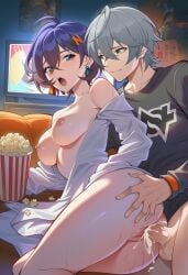 1boy 1girls 2026 ai_generated alternate_costume bedroom belle_(zenless_zone_zero) big_ass big_balls big_butt big_nipples big_penis big_thighs blue_hair blushing brother_and_sister cum cum_in_pussy cum_inside exposed_ass exposed_breasts exposed_nipples exposed_penis exposed_pussy exposed_shoulders female grabbing_ass gray_hair happy happy_sex hentai hoyoverse incest laying_on_side light-skinned_female light_skin looking_at_partner lunealter male male/female mature_female mature_male medium_breasts mihoyo moaning more_at_source multicolored_eyes multicolored_hair night no_bra no_panties nsfw pale-skinned_male pale_skin partially_clothed patreon penetration sex short_hair smile sweat thick_ass thick_butt thick_hips thick_legs thick_penis thick_thighs uncensored wise_(zenless_zone_zero) zenless_zone_zero