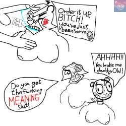 2males big_cock boobs choke cum flippy_(htf) gay general_tiger muscle nota3_(artist) slap