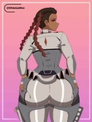 animated braid dark-skinned_female dark_skin huge_ass loba_(apex_legends) tagme thick_thighs twin_braids video whitegoldnot