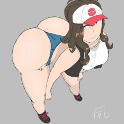 big_ass clothed freeandlit hilda_(pokemon) pokemon pokemon_bw solo_female
