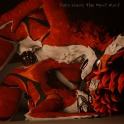 1:1 3d_(artwork) anthro blender_(artwork) blender_cycles_(artwork) canid canine canis digital_media_(artwork) duke_horde duke_horde_(character) dukehorde duo erection femboy fox fur genitals hi_res knot male male/male mammal nude penetration penile penis rexouium selfcest sex simple_background square_crossover wolf