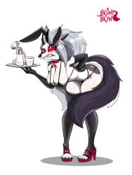 boobs bunnysuit furry_female loona_(helluva_boss)