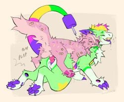 absurd_res ampwave animal_genitalia animal_penis anus backsack ball_slap balls bent_legs bodily_fluids butt canid canine canine_genitalia canine_penis canis ch4lk claws domestic_dog dripping drooling duo erection facial_piercing feet female female_penetrated feral feral_on_feral feral_penetrated feral_penetrating feral_penetrating_feral from_behind_position genital_fluids genitals hair hi_res hindpaw hip_grab humanoid_genitalia humanoid_genitalia_on_feral humanoid_vulva humanoid_vulva_on_feral humping knot knotted_penis larger_penetrated male male/female male_penetrating male_penetrating_female mammal mating_grip mounting multiple_piercings nose_piercing open_mouth pawpads paws penetration penile penile_penetration penis piercing pillow_(slumberpup) plap saliva saliva_drip sex size_difference slap slit_penetration slit_play slumberpup smile speaker_ears tail tongue tongue_out top_hole vulva