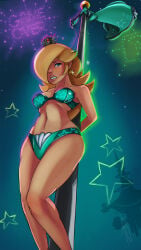 1girl 1girls blonde_hair blue_dress blue_underwear bondage bound bound_wrists bra captured captured_heroine crown crying cyan_underwear damsel_in_distress falsealias fireworks flagpole game_over hair_over_one_eye jewelry mario_(series) nintendo panties princess princess_rosalina removed_clothing single_tear solo star_(symbol) star_earrings stripped super_mario_galaxy tied_to_pole underwear