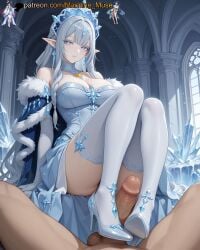 1boy 1girl 1girls adult adult_female ai_generated archon balls ballsack bare_shoulders big_breasts blue_eyes boobs braid braided_hair breasts bust busty busty_female busty_girl cock crystal dick earrings elbow_gloves elf elf_ears elf_female elf_girl empress fatui feet feet_fetish female first_person_view foot foot_fetish foot_play footjob footwear fur_trim genshin_impact girl gloves goddess headdress high_heels ice large_breasts legs light_blue_eyes long_hair machine_muse male male_pov mature mature_body mature_female mihoyo penis platinum_blonde_hair pointy_ears pov pov_male queen royal russian russian_female sexy sexy_body shoejob shoes silver_hair snezhnaya_girls solo_focus testicles tits tsaritsa_(genshin_impact) two-footed_footjob uncensored watermark