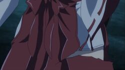 accidental_exposure anime ecchi female female_only focus_on_pussy queen's_blade red_clothes red_clothing screencap tagme thick_thighs tomoe torn_clothes underwear video white_clothes white_clothing white_underwear