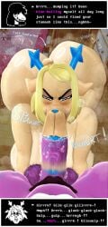 :>= alternate_version_available carol_holiday deltarune furry futanari highv0ltage susie_(deltarune) tagme