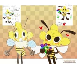 animated animation animation_meme_community barbed_penis bee beez beez_(hikorikimo) dandy's_world dandys_world dandys_world_oc drooling funny insects long_tongue meme morikusan music oc original_character spikes tagme tongue toons video wings