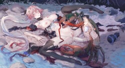 anal anal_insertion anal_penetration anal_sex armpits big_penis changli_(wuthering_waves) cock crab dick genitals hair_between_eyes hourglass_figure legwear male mymdsj no_bra no_panties penis pink_hair pink_hair_female qisu spread_legs thick_thighs thighhighs thighs woman wuthering_waves