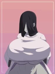 animated bra flashing_breasts gigantic_breasts huge_breasts sadako_yamamura tagme video whitegoldnot