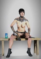 1girls 3d 3d_(artwork) black_hair breasts call_of_duty call_of_duty_black_ops_7 emma_kagan female female_focus naked naked_female nude nude_female nudity tagme