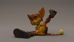 16:9 3d_(artwork) anthro boots butt clothing digital_media_(artwork) footwear hi_res insomniac_games lombax male mammal on_model playstation presenting presenting_hindquarters ratchet_(ratchet_and_clank) ratchet_and_clank shoes solo sony_corporation sony_interactive_entertainment spread_butt spreading uncanny_valley widescreen wirenn yellow_body