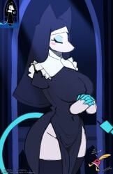 1girl 1girls breasts cat_ears curvy deltarune deltarune_chapter_5 female furry legs nun nun_outfit tagme tasque_manager tasque_manager_(deltarune) thick_thighs tight_clothing voluptuous voluptuous_female yellow_eyes