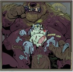 2025 anal anal_penetration anthro barazoku bear beard belly big_belly big_penis bodily_fluids caps_(pafka) corruption cybernetic_arm cybernetic_limb dominant dramamine drooling duo elemental_creature erection facial_hair fungi_fauna fungus genitals glowing glowing_eyes gnoll goo_creature hi_res horror_(theme) huge_penis hyena hyper hyper_genitalia hyper_penis larger_dom larger_male male male/male male_penetrated male_penetrating male_penetrating_male mammal mud musclegut muscular mushroom navel nipples nude_anthro nude_male obese obese_anthro obese_male overweight overweight_anthro overweight_male penetration penile penile_penetration penis penis_size_difference procyonid questionable_consent raccoon ringed_eyes saliva sex size_difference smaller_male smaller_penetrated smile torn_arm vein veiny_penis