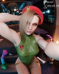 3d 3d_(artwork) anal_beads anal_plug arm_up armpits bed bedroom beret big_thighs blender blonde_female blonde_hair blue_eyes body_paint brn0 buttplug cammy_white cammy_white_(street_fighter_6) clothed clothed_female fit fit_female hand_behind_head horsecock_dildo large_thighs leotard light-skinned_female light_skin luscious_lips self_upload selfie small_breasts street_fighter street_fighter_6 wand_vibrator watermark