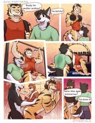 absurd_res anal anal_orgasm anal_penetration anthro anthro_on_anthro anthro_penetrated anthro_penetrating anthro_penetrating_anthro anthro_rimmed anthro_rimming anthro_rimming_anthro armpit_hair armpit_sniffing armpit_tuft aroused aroused_by_another aroused_face aroused_male aroused_smile ass_up athletic_wear back_muscles balls barazoku bathing being_watched belly_hair bent_over biceps big_muscles big_pecs black_armpit_hair black_body black_fur black_hair black_pubes black_stripes blue_bottomwear blue_clothing blue_shorts blush blushing_profusely bodily_fluids body_hair body_worship border bottomless bottomless_anthro bottomless_male bottomwear breath brown_body brown_fur butt butt_grab butt_in_face canid canine canis caught_in_the_act clothed clothing comic countershade_butt countershade_face countershade_legs countershade_torso countershading crotch_in_face cum cum_from_penis cum_on_wall cum_spurt cumming_from_anal_sex cumming_from_penetration cumshot dialogue domestic_dog dumbbell duo ejaculation english_text erection erection_while_penetrated exercise exercise_clothes exercise_clothing exercise_equipment exhibitionism face_in_ass face_in_crotch felid feline fellatio fondling_penis fur genital_fluids genitals grabbing_own_penis green_clothing green_shirt green_t-shirt green_topwear grope gym gym_bottomwear gym_shorts gym_shower hair hand_on_butt hand_on_penis hands-free happy_trail hi_res holding_butt holding_own_penis holding_penis humping licking looking_at_another looking_pleasured male male/male male_penetrated male_penetrating male_penetrating_male male_rimmed male_rimming male_rimming_male mammal manhandling manly markings masturbation muscular muscular_anthro muscular_arms muscular_male muscular_thighs musk musk_worship musky_armpit nude nude_anthro nude_male oral oral_penetration orange_body orange_fur orgasm orgasm_face pantherine panting pecs penetration penile penile_masturbation penile_penetration penis penis_grab penis_in_ass penis_in_mouth penis_lick penis_squeeze pink_penis pounding_ass pubes public public_nudity public_sex public_shower pull_up_bar red_clothing red_shirt red_tank_top red_topwear rimming rimming_anthro rimming_male rough_sex rubbing_butt rubbing_penis self_grope sex shirt shorts shower shower_room shower_sex shower_stall showering showering_together sniffing speech_bubble striped_body striped_fur striped_markings striped_tail stripes stroking_butt stroking_penis sucking swallowing t-shirt tail tail_markings tan_body tan_countershading tank_top text thick_arms thick_thighs thrusting tiger tongue tongue_hanging_out tongue_out topwear towel towel_around_neck ventkazemaru voyeur weightlifting weights whiskers white_body white_border white_countershading white_fur workout workout_clothing workout_equipment workout_gear workout_outfit workout_sex