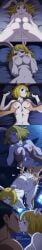 ai_generated ass_grab big_breasts blonde_hair breast_grab breasts_squeezed_together brown_eyes bunny_ears bunny_girl carrot_(one_piece) cum doggy_style doggystyle erect_nipples excessive_cum faceless_male furry_female grabbing grabbing_breasts kiss kissing large_breasts long_image night on_back one_piece orgasm rabbit_girl rabbit_humanoid sex squeezing_breasts squeezing_breasts_together sweat sweating vilievans white_body