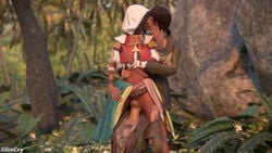 1boy 2girls 3d alicecry assassin's_creed_(series) assassin's_creed_iv:_black_flag black_hair breast_grab brown_hair cunnilingus dark-skinned_female hand_on_stomach kissing life_is_strange mary_read opia_apito outdoors partially_clothed pussy tattoo ubisoft vagina warren_graham