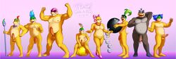 1girls 1other 2019 5_fingers 6+boys 7boys anthro anthrofied balls bandana blush bow bowser_jr. breasts chain_chomp claws clothing erection eyebrows eyewear feet female footwear full_body glasses group hair high_heels iggy_koopa jewelry koopa koopaling larry_koopa lemmy_koopa looking_at_viewer ludwig_von_koopa male male_focus mario_(series) morton_koopa_jr. multiple_boys muscular muscular_male necklace nintendo nipples nude paintbrush penis pussy reptile roy_koopa saliva scalie shoes simple_background sitting size_difference slightly_chubby smile standing sunglasses teeth testicles timidwithapen tongue video_games wendy_o._koopa