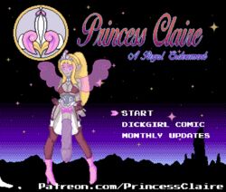 1futa 8-bit animated armor big_balls big_breasts big_penis castle condom futa_only futanari gif hyper_balls hyper_penis intersex penis pixel_art princess princess_claire