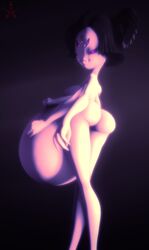 3d 6_arms anal_vore anthro artist_request asriel_dreemurr ass belly big_belly big_butt breasts female larger_prey muffet nude nude_female nude_male pestilad purple_skin source_filmmaker spider undertale vore willing_vore