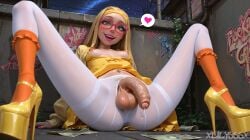 1futa 1futanari 1girl 2d 4k ai_generated arm_support big_hero_6 blonde_hair blush breasts breasts_out clothes_lift clothing cum dress dress_lift erection eyewear flaccid footwear foreskin frilled_socks frills futanari glasses graffiti green_eyes hairband half-erect high_heels honey_lemon kneehighs large_penis long_hair long_sleeves looking_at_viewer m_legs makeup nail_polish navel navel_piercing night nipple_bar nipple_piercing nipples no_panties open_clothes open_mouth orange_dress outdoors pantyhose partially_retracted_foreskin penis piercing pink-framed_eyewear pink_nails platform_footwear platform_heels precum prostitution pubic_hair sitting sleeves_past_wrists small_breasts smile socks solo speech_bubble spoken_heart spread_legs teeth testicles torn_clothes torn_pantyhose upper_teeth_only veins veiny veiny_penis white_pantyhose xlily666x