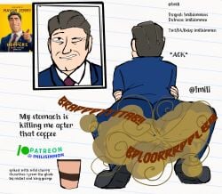 2026 2d ass big_ass dilf disney fart gay hoppers imilisimmon male male_only mayor_jerry onomatopoeia pixar squatting traditional_media_(artwork) yaoi