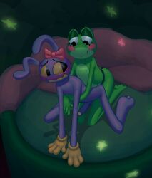 2026 amphibian anal anal_penetration anthro balls bed bedroom bedroom_eyes blush bow_tie chest_grab closed_smile clothing dark dark_room digital_media_(artwork) dildo dildo_in_ass dildo_insertion doggystyle duo erection female female_penetrating female_penetrating_male frog from_behind_position fur furniture genitals glitch_productions gloves gloves_only green_body half-closed_eyes handwear handwear_only hi_res intersex intimate jax_(tadc) kneeling lagomorph leporid looking_at_another looking_back male male/female male_penetrated mammal mostly_nude mouth_closed narrowed_eyes nervous nude object_in_ass pegging penetration penis purple_body purple_fur rabbit red_cheeks ribbit_(tadc) seductive sex sex_toy sex_toy_in_ass sex_toy_insertion skinny_anthro smile spunkdragon star strapon submissive submissive_intersex teeth the_amazing_digital_circus toying_partner trans_(lore) trans_woman_(lore) yellow_clothing yellow_gloves yellow_handwear yellow_sclera yellow_teeth