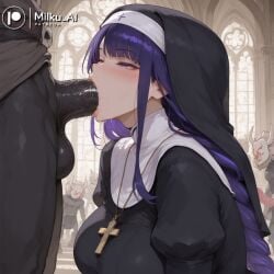 1boy 1boy1girl 1girl 1girls 2026 2d ai_assisted ai_generated anthro big_breasts big_penis blowjob blowjob_face blush blush_lines blushing boobs boobs_bigger_than_head breasts breasts_bigger_than_head church clothed clothed_female clothed_female_nude_male clothing curvaceous curvaceous_female curvaceous_figure curvy curvy_body curvy_female curvy_figure dark-skinned_male dark_skin deep_blowjob deep_penetration deep_throat deepthroat drool drooling female genshin_impact hilichurls_(species) horny horny_female hoyoverse huge_breasts huge_cock huge_penis indoor_sex indoors indoors_sex large_penis light-skinned_female light_skin long_hair male male/female mihoyo milku_ai mouth_full_of_cock mouth_open naked naked_male nude nude_male nude_male_clothed_female nun nun's_habit nun_habit nun_outfit open_mouth oral oral_penetration oral_sex oral_vore penis penis_in_mouth perfect_body perfect_boobs purple_eyes purple_hair raiden_shogun saliva sex sexy sexy_body sexy_female skinny slave slave_girl sucking sucking_penis