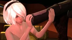 1boy 1girls 3d animated bestiality blue_eyes breasts erect_nipples farm handjob horse horse_penis horsecock male naked nier:_automata riot007 short_hair shorter_than_10_seconds sound source_filmmaker straight tagme video white_hair yorha_2b zoophilia