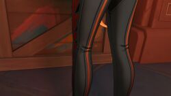 animated ass ass_focus ass_on_face big_ass female female_only hoyoverse loonoosh mavuika_(genshin_impact) red_hair smile tagme twerk twerking video