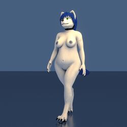 1girls 2019 3d 4_toes 5_fingers alon alonwoof animated anthro areolae barefoot belly_jiggle black_claws black_nails black_nose black_pawpads blinking blue_hair blue_tail bouncing_breasts breast_jiggle breasts canid canine canis casual_nudity chubby claws cleft_of_venus collar colored_nails ear_wiggle erect_nipples eyebrows eyelashes female female_only fluffy fluffy_tail fur furry green_eyes grey_areola grey_background grey_nipples hair humanoid_hands humanoid_pussy jiggle long_hair mammal medium_breasts naked_collar navel nipples nude overweight overweight_female pawpads paws pussy reflection scar simple_background smile snout solo standing tailwag toes video_games walk_cycle walking white_fur wide_hips wolf