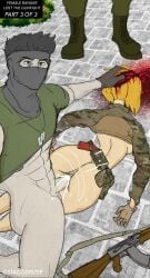dead gun guro military military_uniform necrophilia soldier