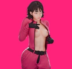 1girls fortnite kang_sae-byeok pink_guard shy stellarvortex75