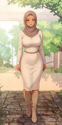 ai_generated boots female hijab hijabi tanned tanned_female tanned_skin