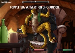 absurd_res anal anal_penetration animal_genitalia anthro anthro_on_anthro anthro_penetrated anthro_penetrating anthro_penetrating_anthro athletic athletic_anthro athletic_male ball_tuft balls bear black_hair black_nose bodily_fluids bottomless cheetah clothed clothing cum cum_in_ass cum_inside cum_on_balls cum_on_own_balls cum_on_own_penis cum_on_penis cum_on_self duo english_text erection eyes_closed facial_spots felid feline front_view fur genital_fluids genitals green_clothing green_topwear green_vest grey_balls grey_body grey_fur grey_sheath grin hair happy happy_sex hi_res hufnaar humanoid_genitalia humanoid_penis inside male male/male male_anthro male_penetrated male_penetrating male_penetrating_male mammal muscular muscular_anthro muscular_male open_clothing open_topwear open_vest orange_eyes overweight overweight_anthro overweight_male penetration penile penile_penetration penis penis_in_ass pink_nose red_hair sex sheath sitting_sex size_difference smile spotted_arms spotted_face spotted_legs spread_legs spreading text topwear tuft user_interface vest waist_grab white_balls white_body white_fur white_penis yellow_body yellow_fur