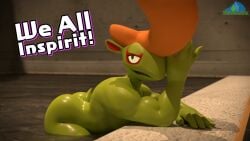 16:9 2026 3d_(artwork) albalbalb asian_mythology big_butt butt digital_media_(artwork) east_asian_mythology english_text green_body green_scales hair hi_res inside japanese_mythology level-5 lizard looking_at_viewer male muscular mythology nude orange_hair partially_submerged pompadour reptile roughraff scales scalie small_tail smile smiling_at_viewer solo swimming_pool tail text water watermark we_all_float wet wet_body white_text widescreen yo-kai_watch yokai