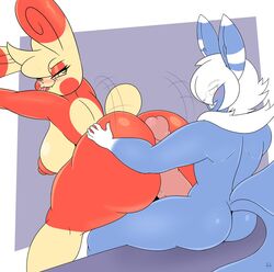 1boy 1girls 2019 :p anthro anthrofied areola armpits ass ass_grab assjob back bent_over big_ass big_ears big_nipples big_penis big_tail blue_fur blush breasts buttjob chubby covered_buttjob duo ear eye_contact eyelashes eyes_visible_through_hair feline female fur furry grin hair_over_one_eye half-closed_eyes hand_on_ass hanging_breasts hot_dogging huge_ass huge_cock hyper hyper_penis interspecies kirbot12 large_penis long_ears looking_at_partner looking_back male meowstic micki_(kirbot12) motion_lines multi_tail nintendo nipples nude on_top panda penis pokémon_(species) pokemon pokemon_rse pokemon_xy pokemorph purple_background red_fur simple_background sitting smile spinda spiral_eyes spread_arms straight tail teeth text thick_thighs tongue tongue_out voluptuous watermark white_border white_fur white_hair wide_hips yellow_eyes