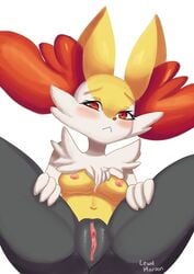 1girls 2019 :< animal_ear_fluff animal_ears anthro artist_name ass blush braixen breasts clitoral_hood closed_mouth embarrassed female female_only fox_ears furry game_freak highres jpeg_artifacts large_ass looking_at_viewer medium_breasts mezmaroon navel nintendo nipples no_humans nude pokémon_(species) pokemon pokemon_(species) pokemon_xy presenting pussy red_eyes signature simple_background sitting solo spread_legs text thick_thighs uncensored watermark white_background wide_hips