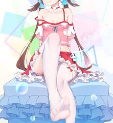 1girls feet female female_only light-skinned_female light_skin shinka_musume shinka_musume_channel solo tagme virtual_youtuber