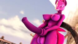 1futa 3d animated anthro balls bent_penis blackjr bouncing_penis captain's_wheel erection flared_penis furry futanari hands_on_penis holding_penis horsecock intersex long_penis my_little_pony penis pink_skin sheath ship_wheel solo_futa source_filmmaker steering_wheel swinging_penis tempest_shadow_(mlp)