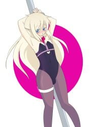 1boy adult alisananar blonde_hair clothed elf_femboy femboy oc original original_character rabbit_hole_(cosplay) rabbit_hole_(deco*27/caststation) rabbit_hole_(vocaloid) solo trap