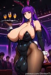 1futa 1futanari ai_generated bangs big_ass big_balls big_butt big_nipples big_penis breasts brothel bulge bulge_through_clothing bunny_costume bunny_ears bunny_girl bunny_tail bunnysuit choker crotch_bulge detached_sleeves drinks exposed_shoulders fake_animal_ears fern_(sousou_no_frieren) frieren_beyond_journey's_end futa_only futanari futanari hair huge_balls huge_breasts huge_cock huge_cock huge_nipples huge_testicles jewelry large_penis long_hair looking_at_viewer massive_balls massive_breasts motion_lines navel pantyhose penis plump puffy_nipples purple_eyes purple_hair sagging_breasts shinkoritl shoulders sidelocks solo solo_focus solo_futa sousou_no_frieren strip_club thick_thighs toned tray wide_hips wine_glass