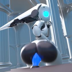 ass ass_focus black_body blue_dildo blue_eyes blue_penis dildo dildo_in_ass dildo_insertion dildo_penetration dildo_riding drossel_von_flugel glowing glowing_eyes knot knotted_dildo knotting robot robot_girl robot_humanoid robot_joints solo solo_female tagme thick thick_ass thick_butt thick_hips thick_legs thick_thighs video white_body yunaka