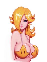 big_breasts bikini breasts cleavage female female_only large_breasts looking_at_viewer luma_bikini mario_(series) nintendo princess_rosalina solo super_mario_galaxy theartofmathew