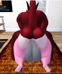 anthro balls big_ass big_balls bubble_butt female ferialexonar huge_ass sex tagme thick_thighs video wide_hips