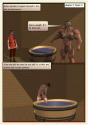 3d ablearcher abs bathing biceps big_dom_small_sub big_muscles big_penis comic domination futa_is_bigger futadom futanari futanari_on_male huge_cock large_penis male muscular_arms muscular_back muscular_futanari size_difference submissive_male veiny_penis