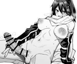 1futa balls ballsack bar_censor big_penis blush bottomless breasts censored clothed clothing elbow_gloves erection fingerless_gloves foreskin futa_only futanari gloves greyscale grin hair_between_eyes hair_ornament huge_cock human intact kaauchi kantai_collection large_breasts large_penis looking_at_viewer monochrome mostly_nude navel nipples noseless partially_retracted_foreskin penis scarf scrotum sendai_(kantai_collection) shaved_crotch simple_background smile solo stomach testicles uncut veins veiny_penis white_background